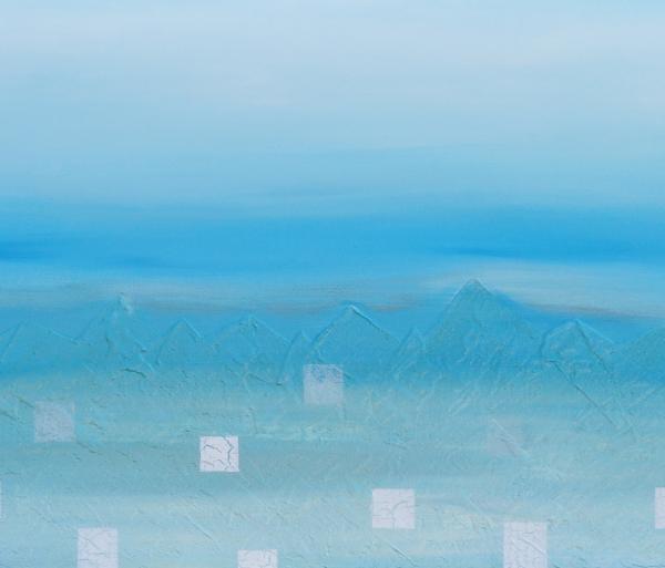 Iceberg, 2015, Acrylique sur toile, 50 x 100 cm