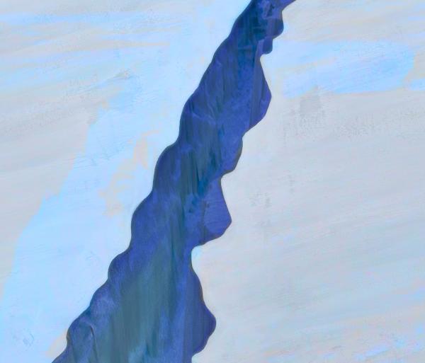 Crevasse, 2015, Tirages sur papier photo brillant, 21 x 21 cm