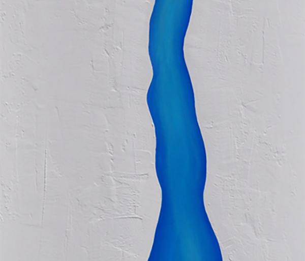 La Faille, 2015, Acrylique sur toile, 100 x 50 cm
