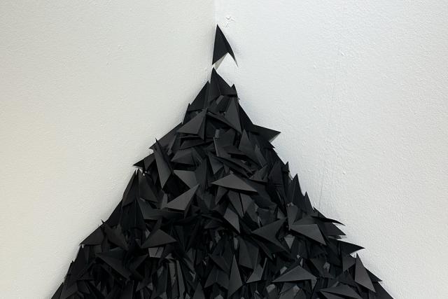 Der Schwarm, 2025, Paper installation, 60 x 70 cm 