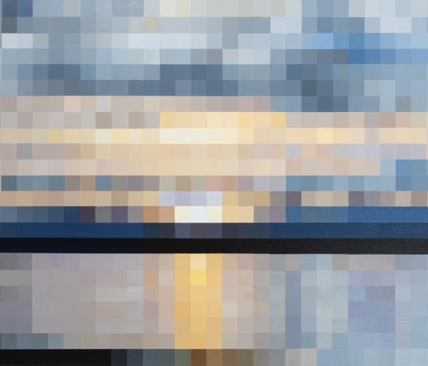 La Rade, 2019, Acrylic on canvas, 70 x 100 cm