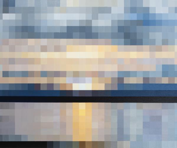 La Rade, 2019, Acrylique sur toile, 70 x 100 cm