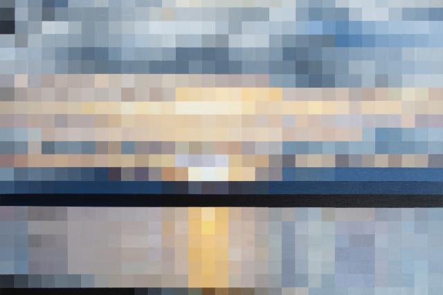 La Rade, 2019, Acrylique sur toile, 70 x 100 cm